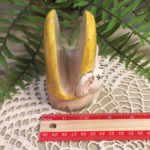 Vintage Mouse And Mushroom Napkin Holder Hand Painted 1983 - Picture 12 of 12